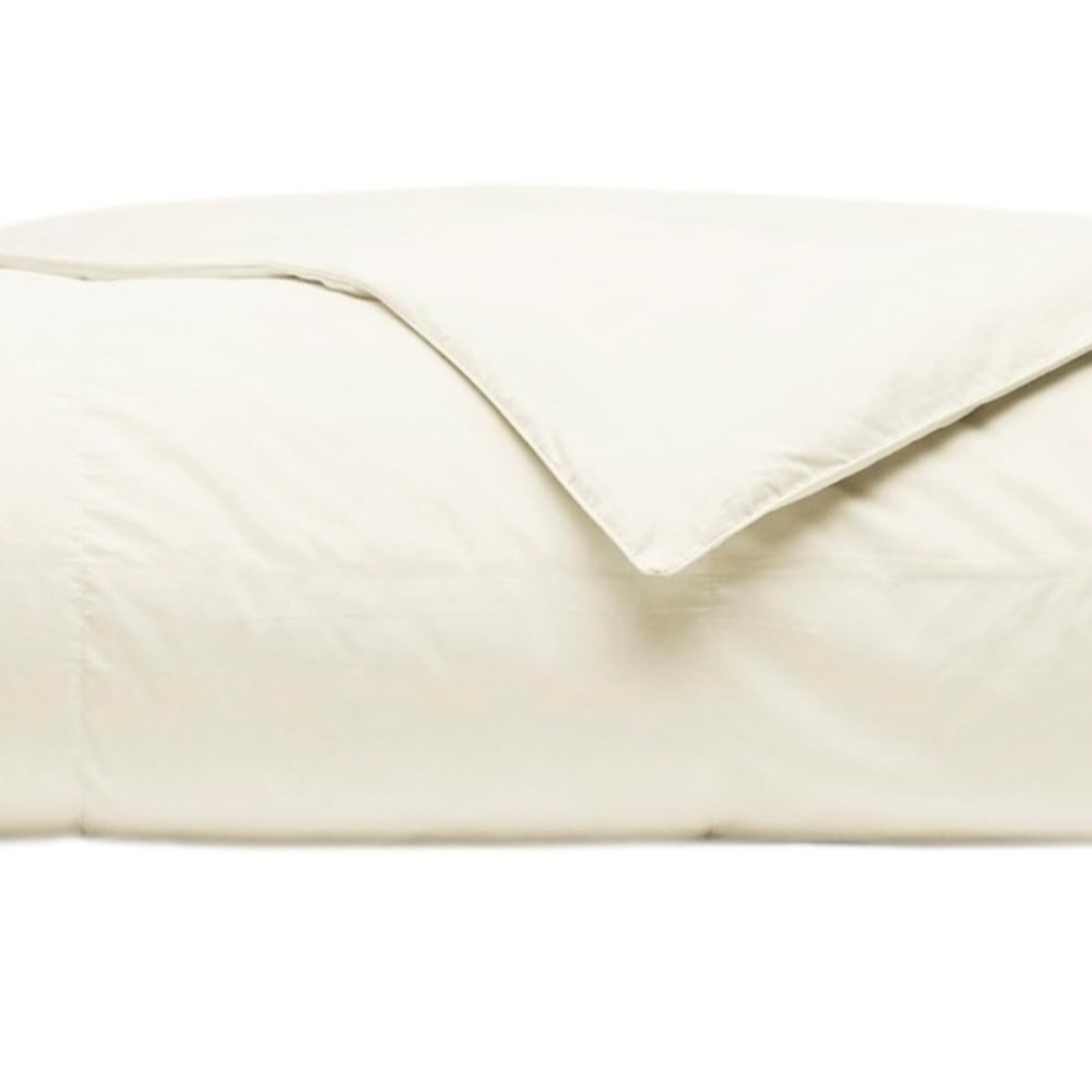 BOLL & BRANCH Percale Quilted Down Alternative Comforter - King, Cream